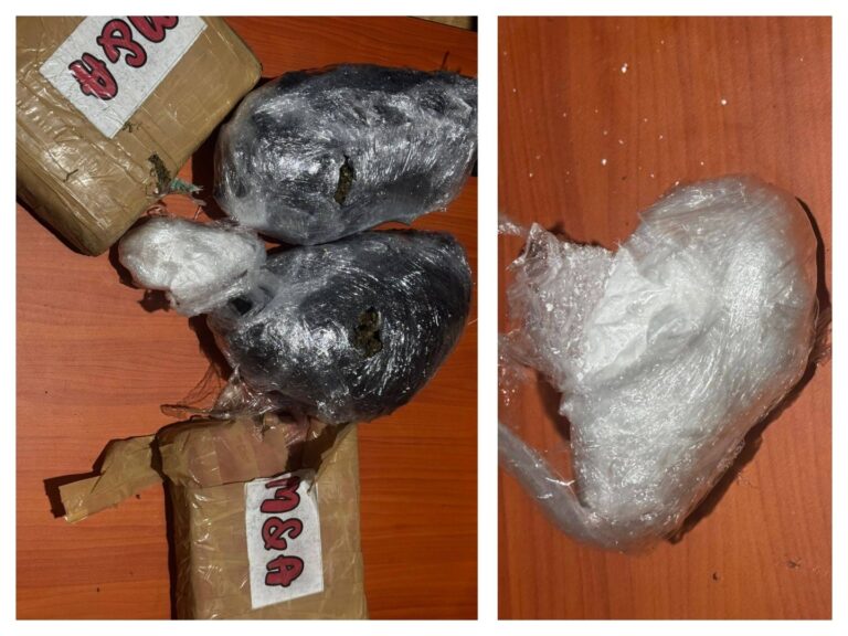 Mocha Business Homme a éclaté de ganja, cocaïne au point de contrôle Mabura