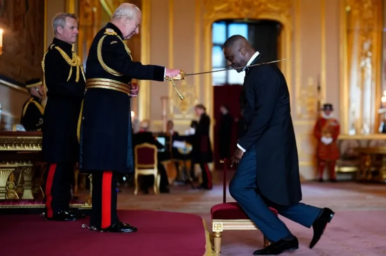 Idris Elba, Torvill et Dean reçoivent les honneurs au château de Windsor