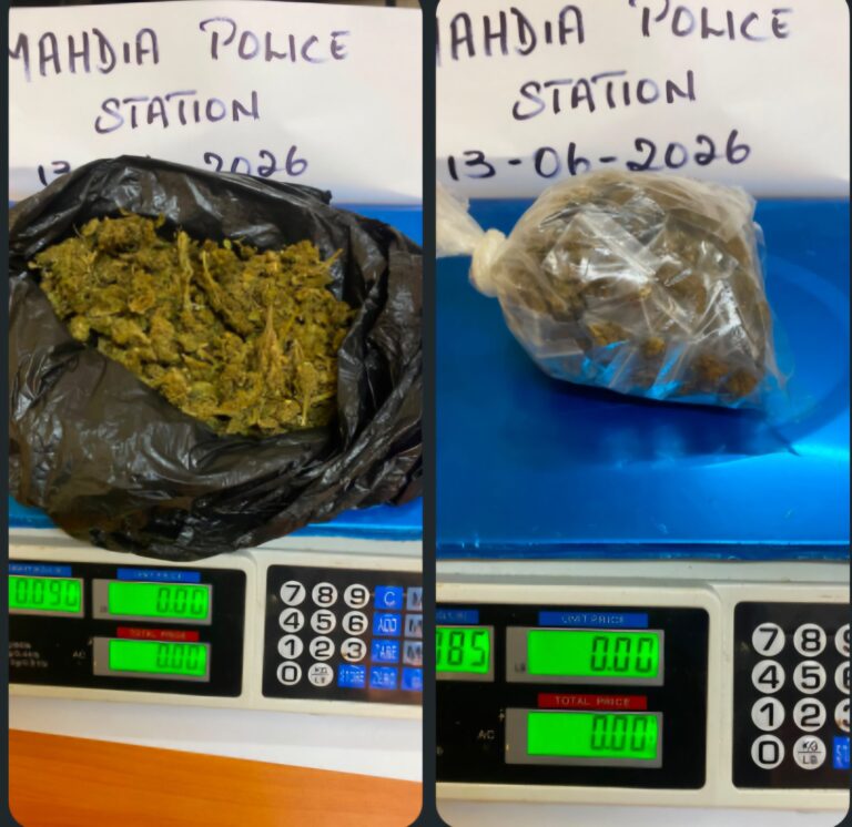 175 g de cannabis retrouvés lors d&rsquo;une opération de police à Mahdia