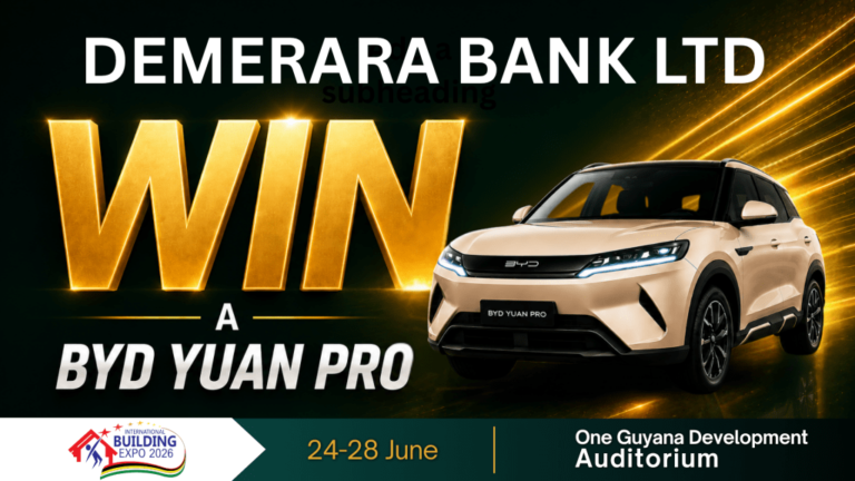 Demerara Bank offre aux acheteurs de maison la chance de gagner un nouveau BYD à Building Expo