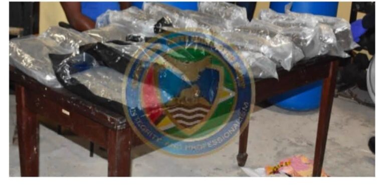 De la ganja, des armes et des munitions étrangères interceptées dans des barils au quai G/T