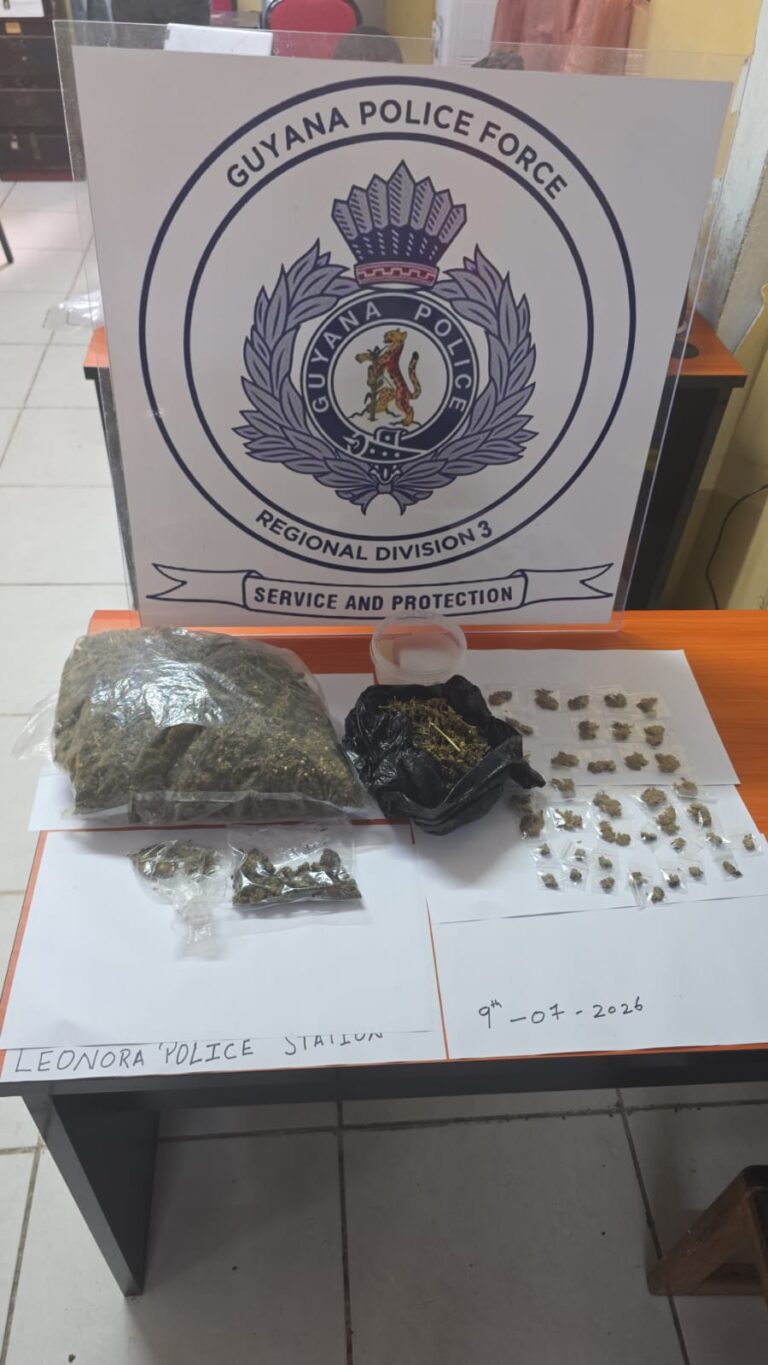 2 personnes arrêtées après que la police ait trouvé 461,5 grammes de ganja dans la maison Tuschen